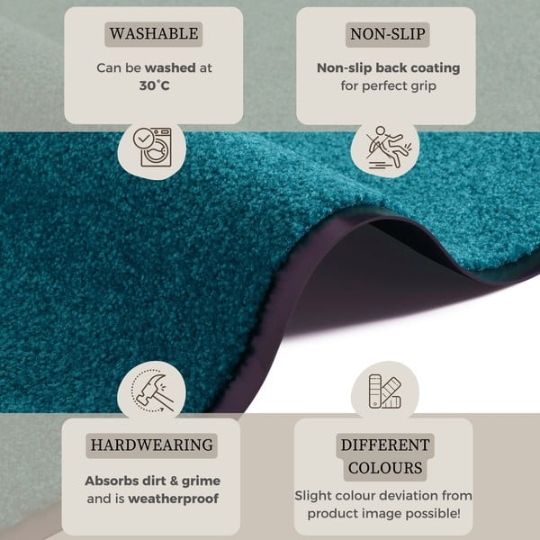 Turkio spalvos kilimėlis "Hanse Home Wash & Clean", 39 x 58 cm-image-2