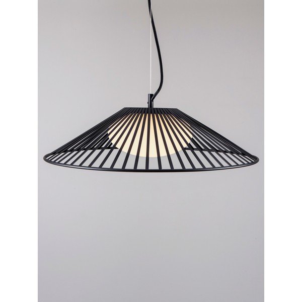 Matinės juodos spalvos iš metalo kabantis šviestuvas LED ø 50 cm su stiklo gaubtu Brume – Nova Luce-image-3