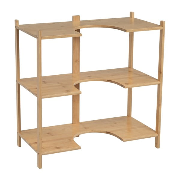 Iš bambuko spintelė po kriaukle natūralios spalvos 60x60 cm – Casa Selección-image-1