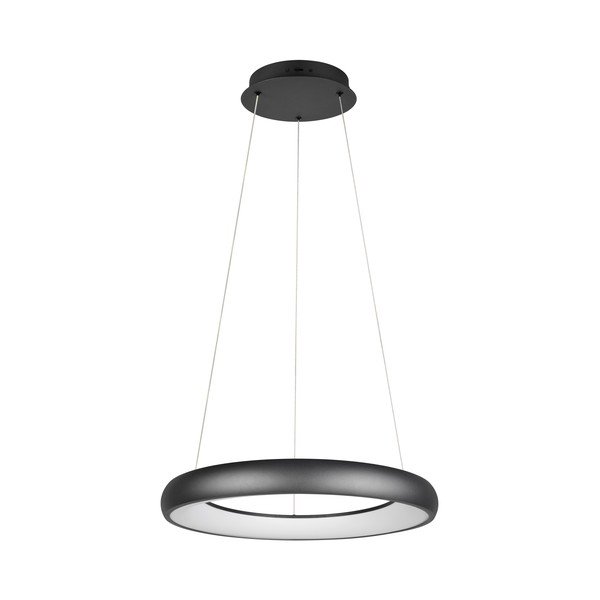 Kabantis šviestuvas matinės juodos spalvos LED su pritemdymo funkcija ø 62 cm su metaliniu gaubtu Cardona – Trio
