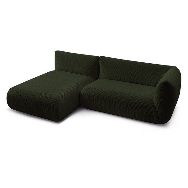 Žalia velvetinė kampinė sofa (kairysis kampas) Lecomte - Bobochic Paris-image-4