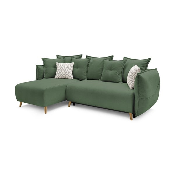 Sulankstoma ((modulinė)) kampinė sofa žalios spalvos Nessa – Bobochic Paris-image-4