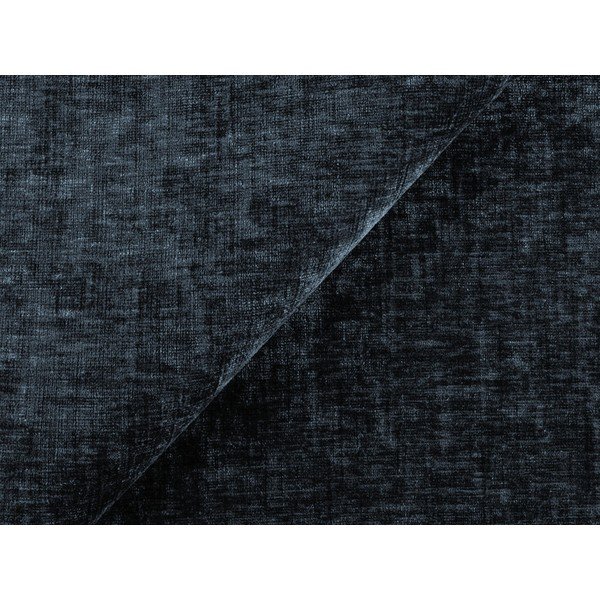 Tamsiai mėlynos spalvos taburetė iš šenilinio audinio Kuki – Makamii-image-4