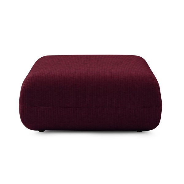 Bordo spalvos velvetinis pufas Lecomte - Bobochic Paris