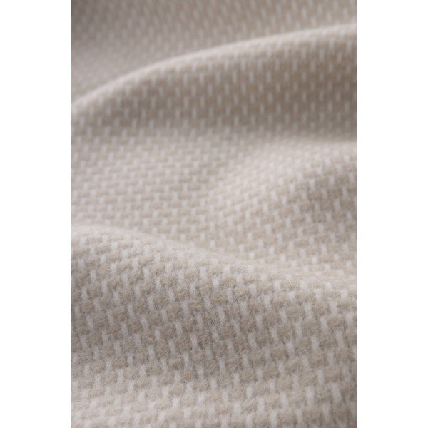 Smėlio spalvos iš medvilnės mišinio antklodė ir pledas 140x180 cm Zen – Euromant-image-3