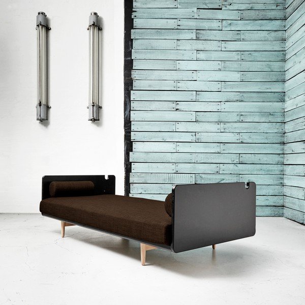 Sofa-lova "Karup Deva" juoda/žalias ąžuolas/šoko ruda-image-1