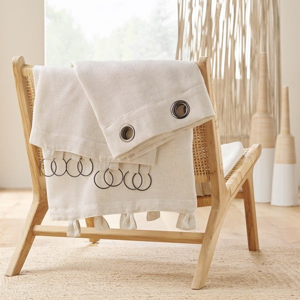 Kreminės spalvos užuolaida 140x240 cm Pauline – douceur d'intérieur-image-3