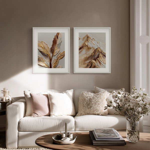 Spausdintas paveikslas su rėmeliu 40x50 cm Golden Strelitzia – Styler-image-1