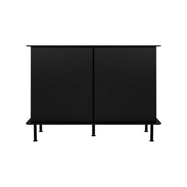 Juodos spalvos šoninė spintelė su anga laidams 120x88x50 cm Suumo – noo.ma-image-2