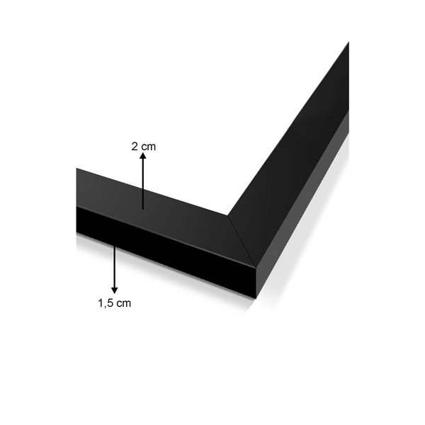 3 paveikslų rinkinys juoduose rėmeliuose Vavien Artwork Modern, 35 x 45 cm-image-2