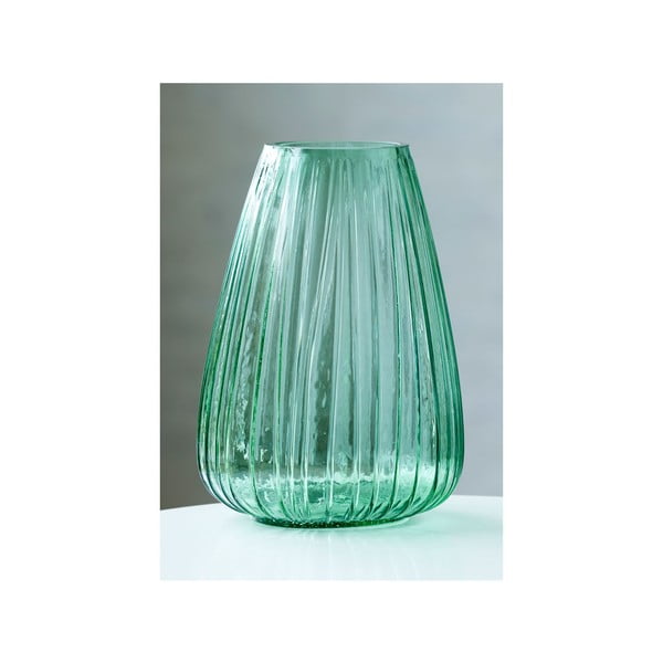 Žalia stiklinė vaza Bitz Kusintha, aukštis 22 cm-image-1