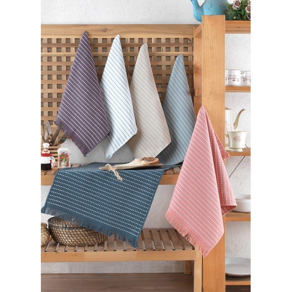 Iš medvilnės virtuvės rankšluosčiai 6 vnt. 40x60 cm Berlino – Foutastic-image-1