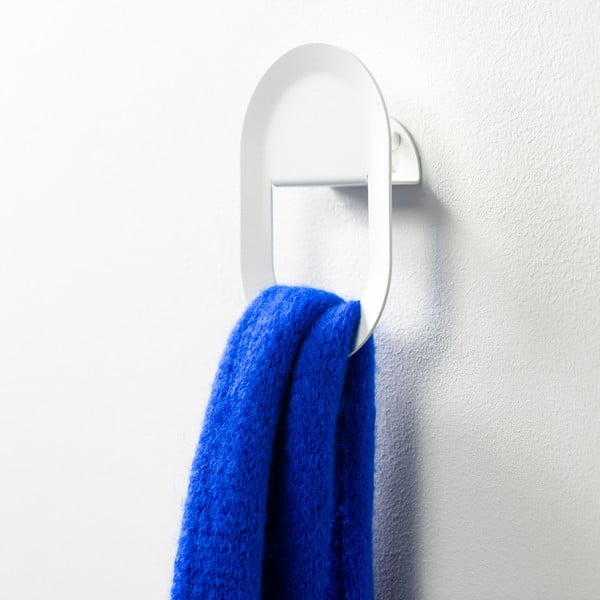 Sieninis baltos spalvos iš plieno kablys Coucou – Spinder Design-image-2