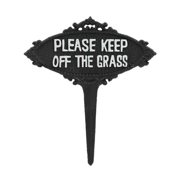 Iš metalo sodo kuoliukas Please Keep off the Grass – Esschert Design