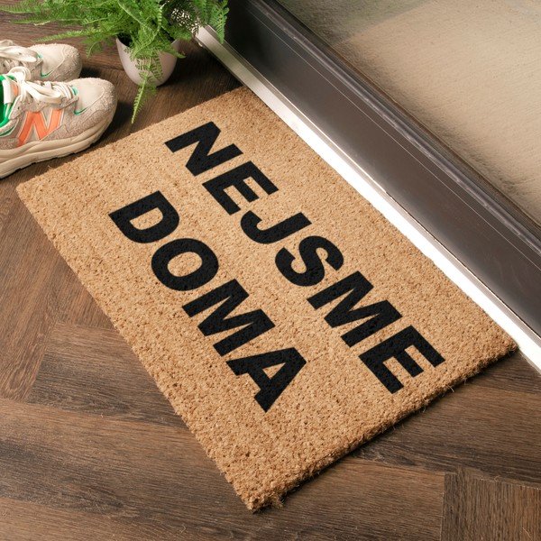 Iš kokoso pluošto grindų kilimėlis 40x60 cm Nejsme Doma – Artsy Doormats-image-1