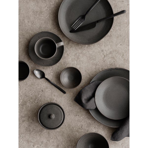 Tamsiai rudas keraminis dubuo ø 14 cm KUMI - Blomus-image-1