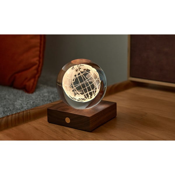 Tamsiai rudos spalvos šviečianti dekoracija USB Amber – Gingko-image-3