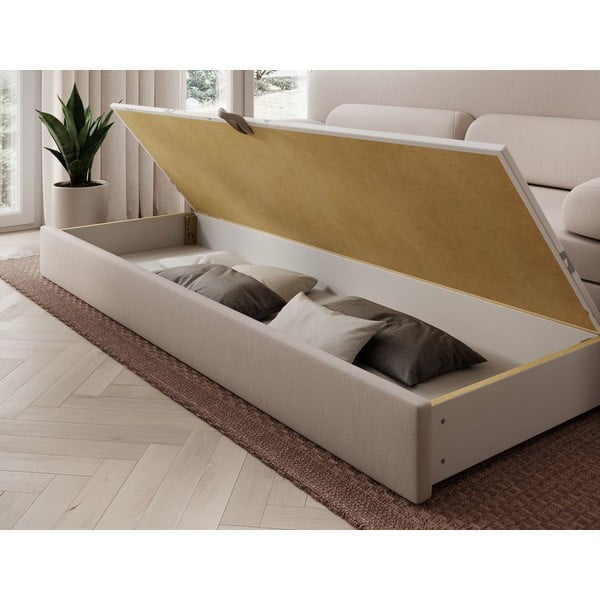 Smėlio spalvos iš velveto sulankstoma/su sandėliavimo vieta sofa 236 cm Elioss – ELTAP-image-4