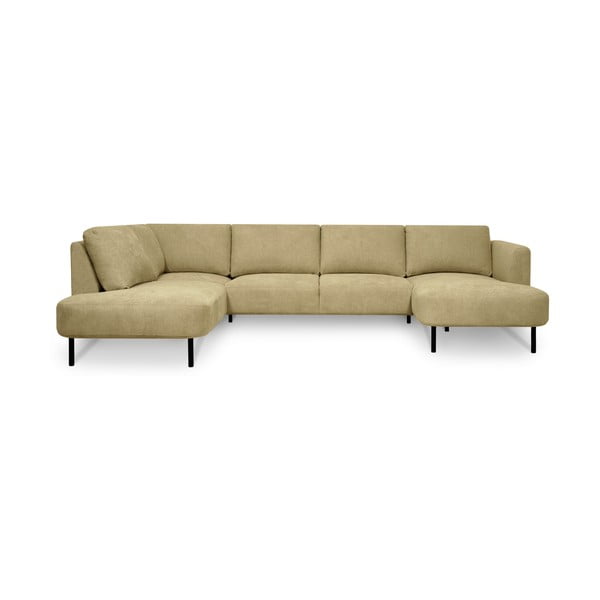 Kampinė sofa ochros spalvos (su kairiuoju kampu/„U“ formos) Hero – Scandic