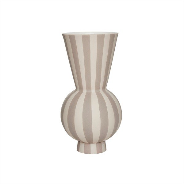 Smėlio spalvos iš akmens masės rankų darbo vaza (aukštis 28 cm) Toppu – OYOY Living Design