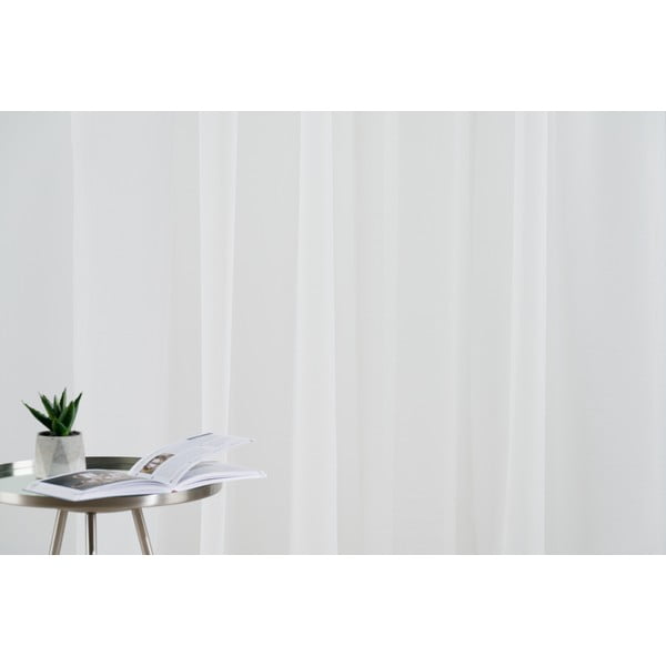 Smėlio spalvos iš šydo permatoma užuolaida 140x245 cm Crush – Mendola Fabrics-image-1