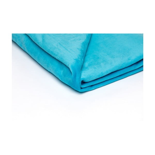 Iš mikropliušo antklodė ir pledas mėlynos spalvos 150x200 cm Micro – My House-image-1