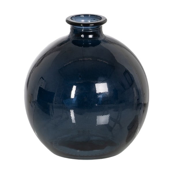 Rankų darbo vaza tamsiai mėlynos spalvos (aukštis 18 cm) – Ixia