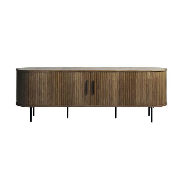 TV spintelė rudos spalvos iš ąžuolo 180x56x45 cm Nola – Unique Furniture