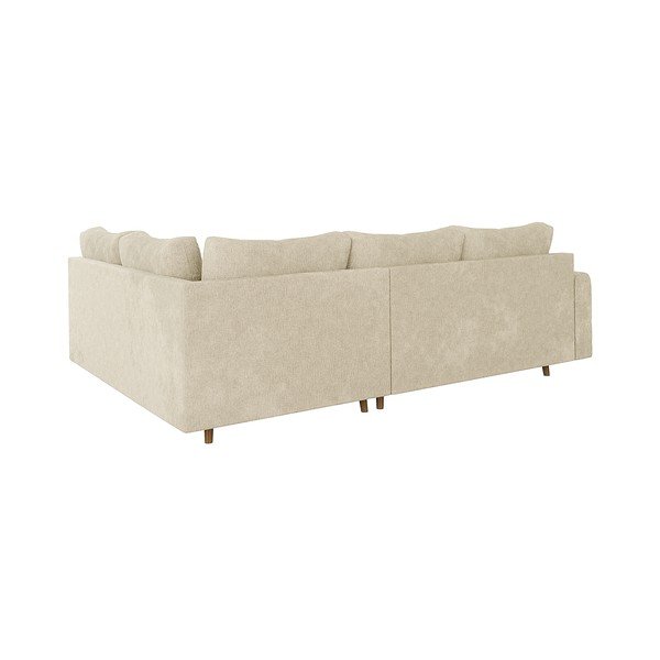 Smėlio spalvos kampinė sofa (su dešiniuoju kampu) Ariella – Ropez-image-3