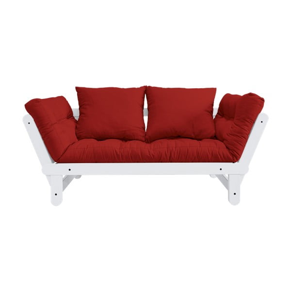 Kintama sofa "Karup Beat" balta/raudona