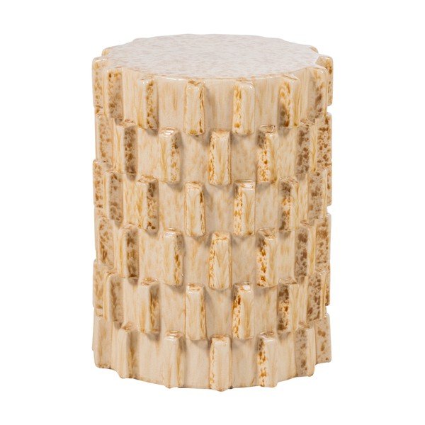 Iš keramikos apvalios formos šoninis stalas ø 35 cm Axu – WOOOD