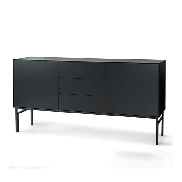 Juodas metalinis pagrindas spintelėms 176x38 cm Edge by Hammel - Hammel Furniture-image-2