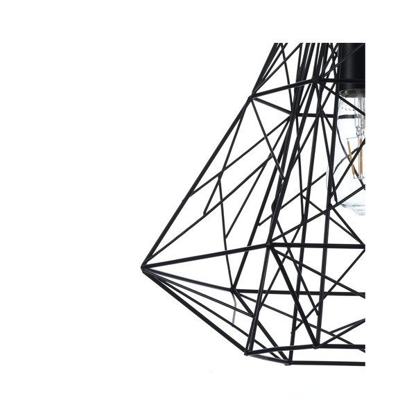 Juodas pakabinamas šviestuvas Tomasucci Diamond Black-image-2