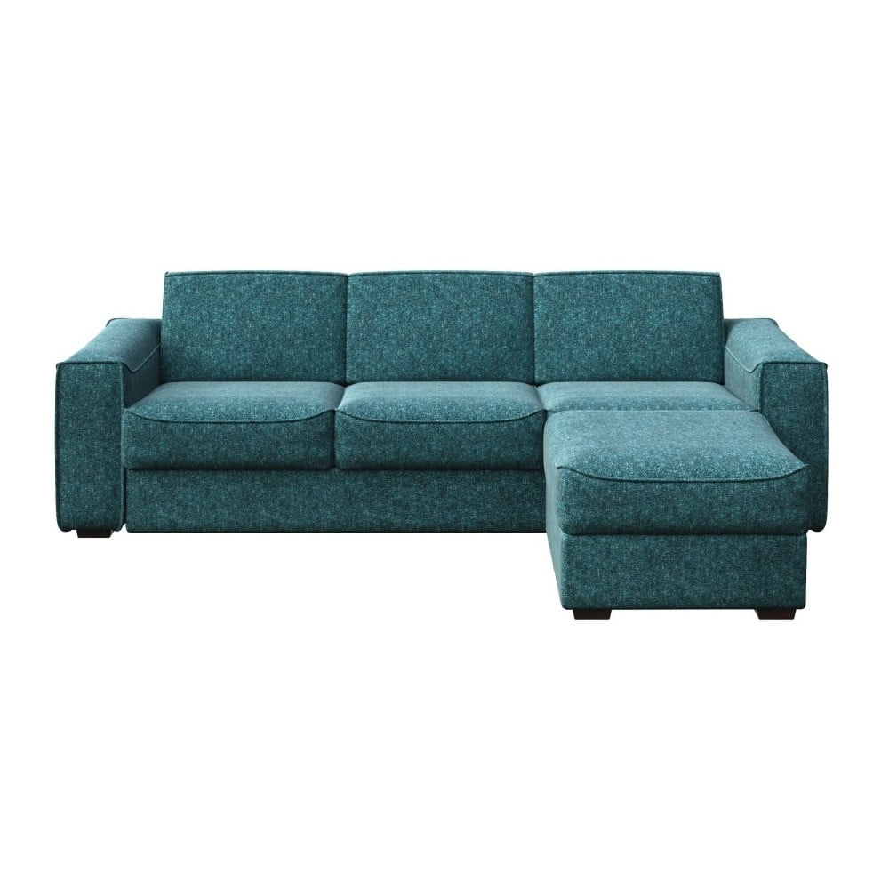 Mėlyna turkio spalvos sofa-lova su keičiamu gultuvu MESONICA Munro, 288 cm