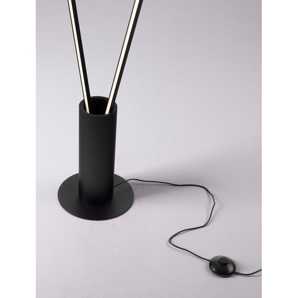 Matinės juodos spalvos iš metalo pastatomas šviestuvas LED su sulankstoma konstrukcija (aukštis 181 cm) Kimolia – Nova Luce-image-2