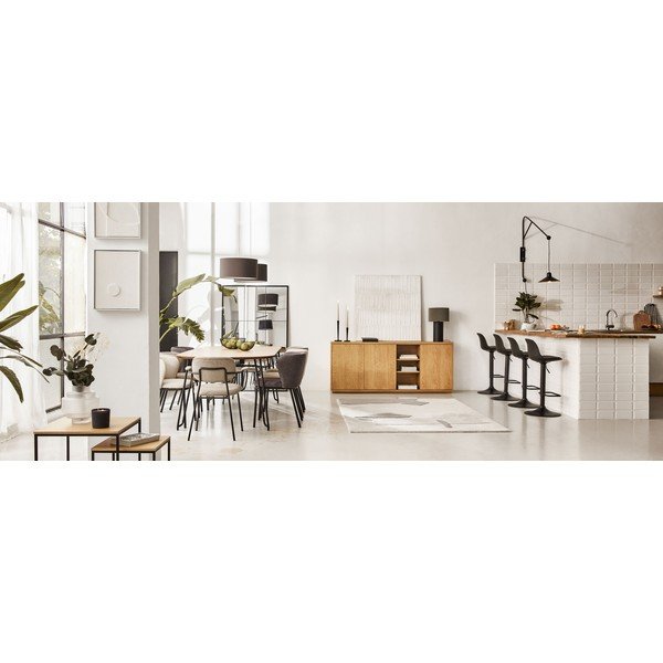 Smėlio spalvos iš audinio valgomojo kėdės 2 vnt. Ciselia – Kave Home-image-3