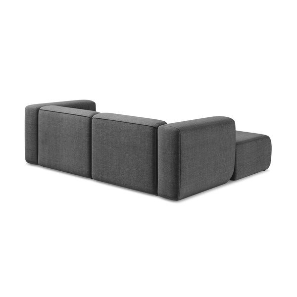 Pilkos spalvos kampinė sofa (su kairiuoju kampu/su gultu) Ekahi – Makamii-image-4