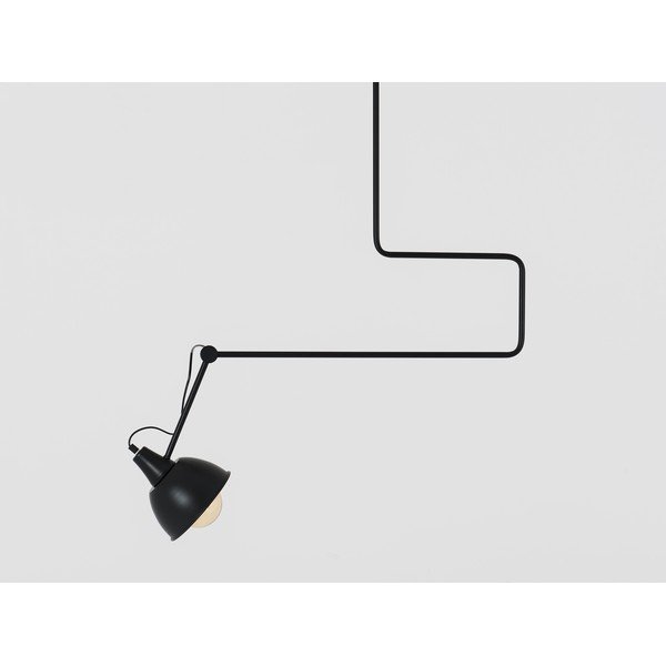 Juodas pakabinamas šviestuvas su metaliniu gaubtu 80x80 cm Coben - CustomForm-image-1