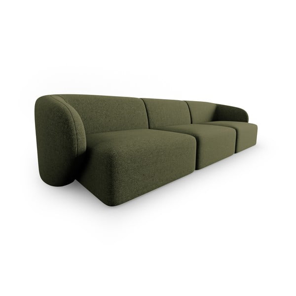 Žalios spalvos iš šenilinio audinio sofa 266 cm Paolo – Milo Casa-image-2