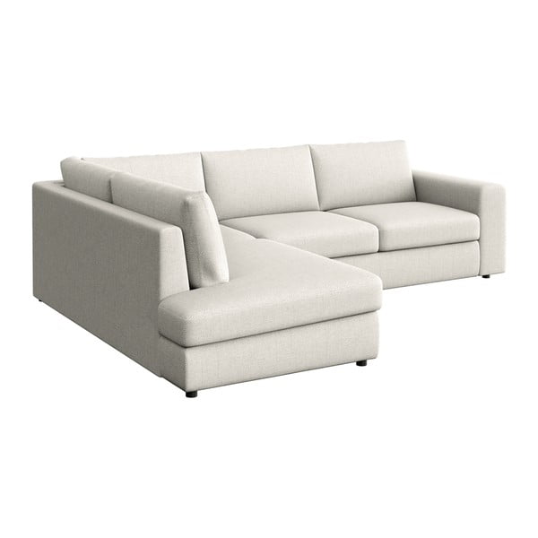 Kreminės spalvos kampinė sofa (su kairiuoju kampu/„L“ formos) Baga – Rodier-image-2