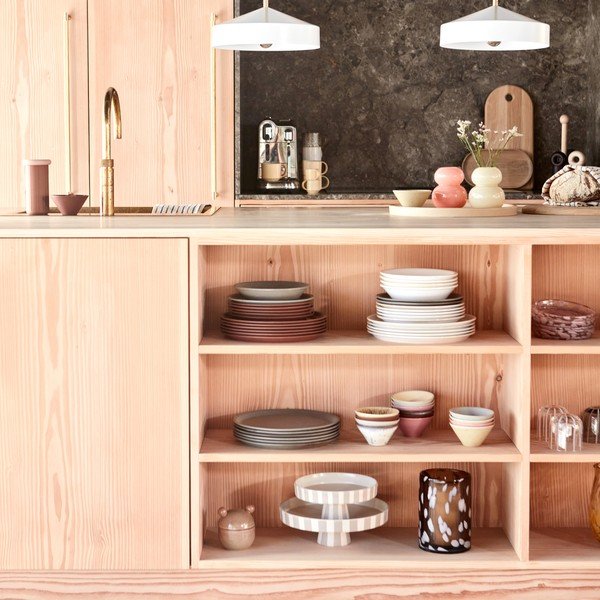 Terakotos spalvos iš terakotos lėkštės 2 vnt. ø 27 cm Yuka – OYOY Living Design-image-2