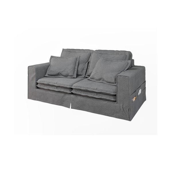 Pilkos spalvos sofa 196 cm Nora – Ropez-image-2