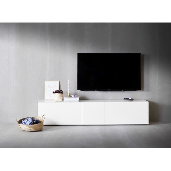 Baltas TV staliukas 225,8x49,2 cm Edge by Hammel - Hammel Furniture-image-1