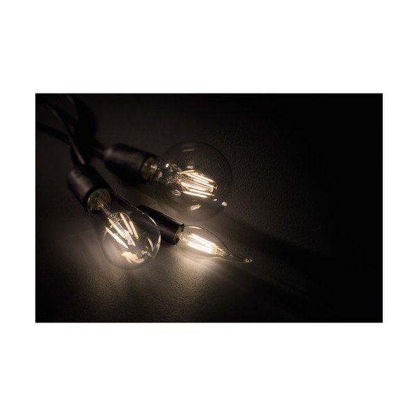 LED/su kaitinimo siūleliu lemputė šilta balta 7 W E27, Globe – Trio-image-1