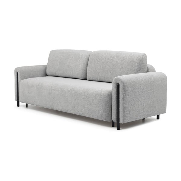 Šviesiai pilkos spalvos iš boucle sulankstoma/su sandėliavimo vieta sofa 244 cm Arcadova – ELTAP-image-2