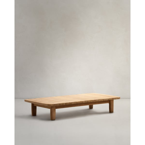 Iš tikmedžio masyvo sodo kavos staliukas 70x140 cm Tirant – Kave Home-image-3