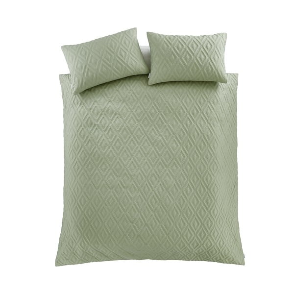 Viengulė patalynė žalios spalvos 135x200 cm Jacob Geo – Catherine Lansfield-image-2