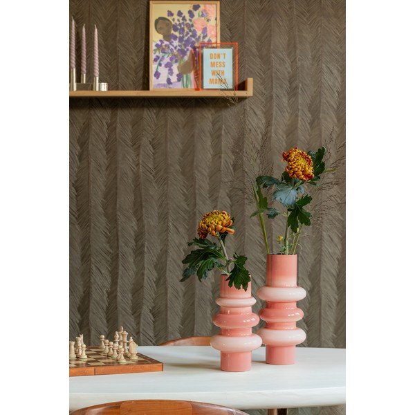 Rožinės spalvos iš geležies vaza (aukštis 30 cm) Grato – PT LIVING-image-1