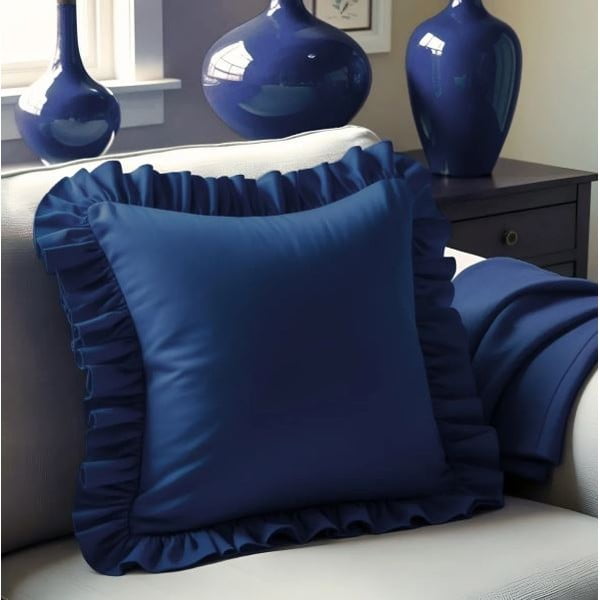 Iš medvilnės mišinio dekoratyvinis pagalvės užvalkalas 40x40 cm Ruffled – Mila Home-image-2