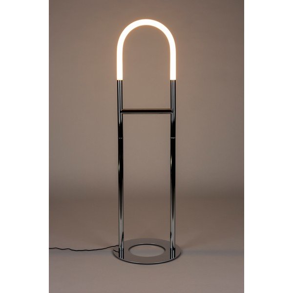 Sidabrinės spalvos pastatomas šviestuvas LED su pritemdymo funkcija (aukštis 135 cm) Arch – Zuiver-image-3